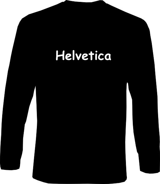 Langarm-Shirt - Helvetica