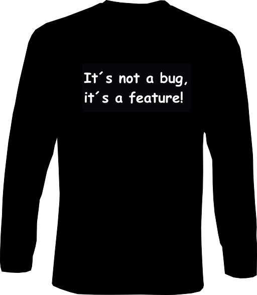 Langarm-Shirt - its not a bug