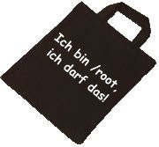 Baumwolltasche - ich bin /root