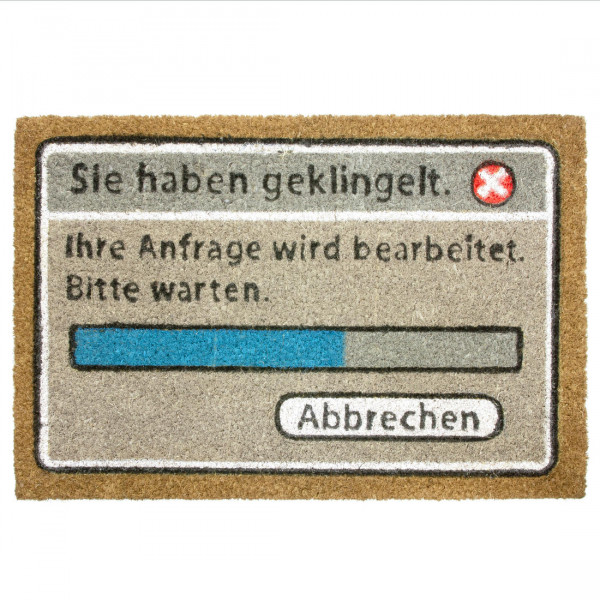 Fußmatte Sie haben geklingelt